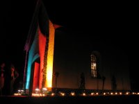 Beleuchtung des Heiligtums beim Jugendfest in Oberkirch